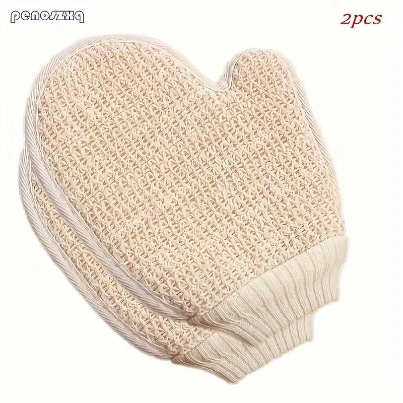 set of sword hemp exfoliating shower gloves