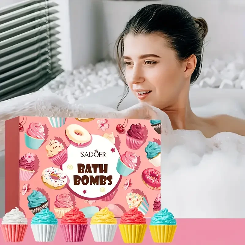 Sadoer Ice Cream-Shape Bath Bombs Set