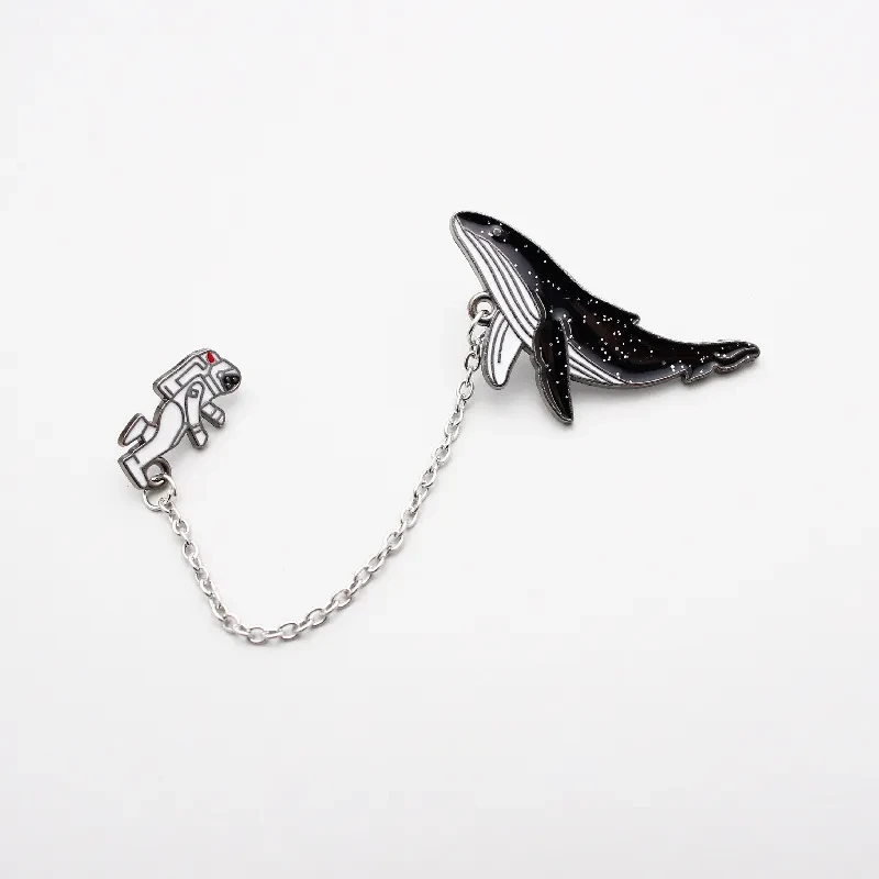 Astronaut Brooch Planet Pendant Cute Japanese