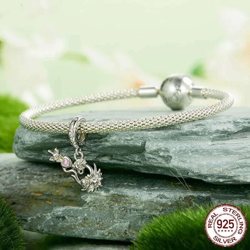 Fantasy Pattern Violin Pendant Sterling Silver