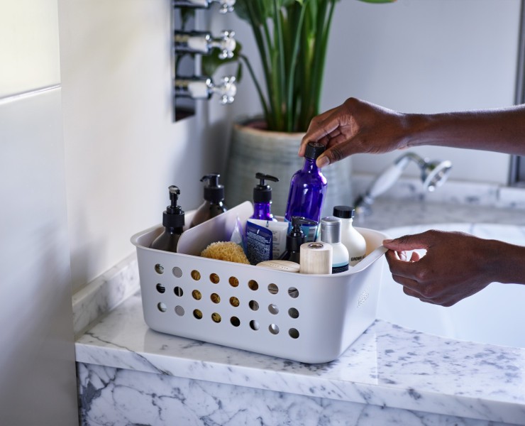 EasyStore Large Bathroom Storage Basket - Joseph Joseph