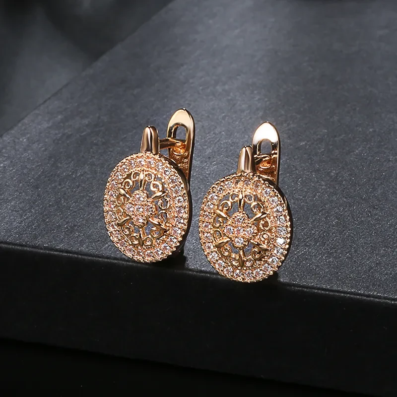 Special-interest Simple Temperamental And Personalized Zircon Earrings