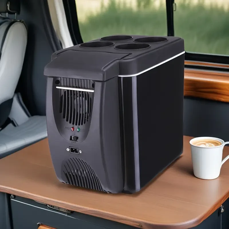 Compact Car Fridge with a Capacity of 6.02 L