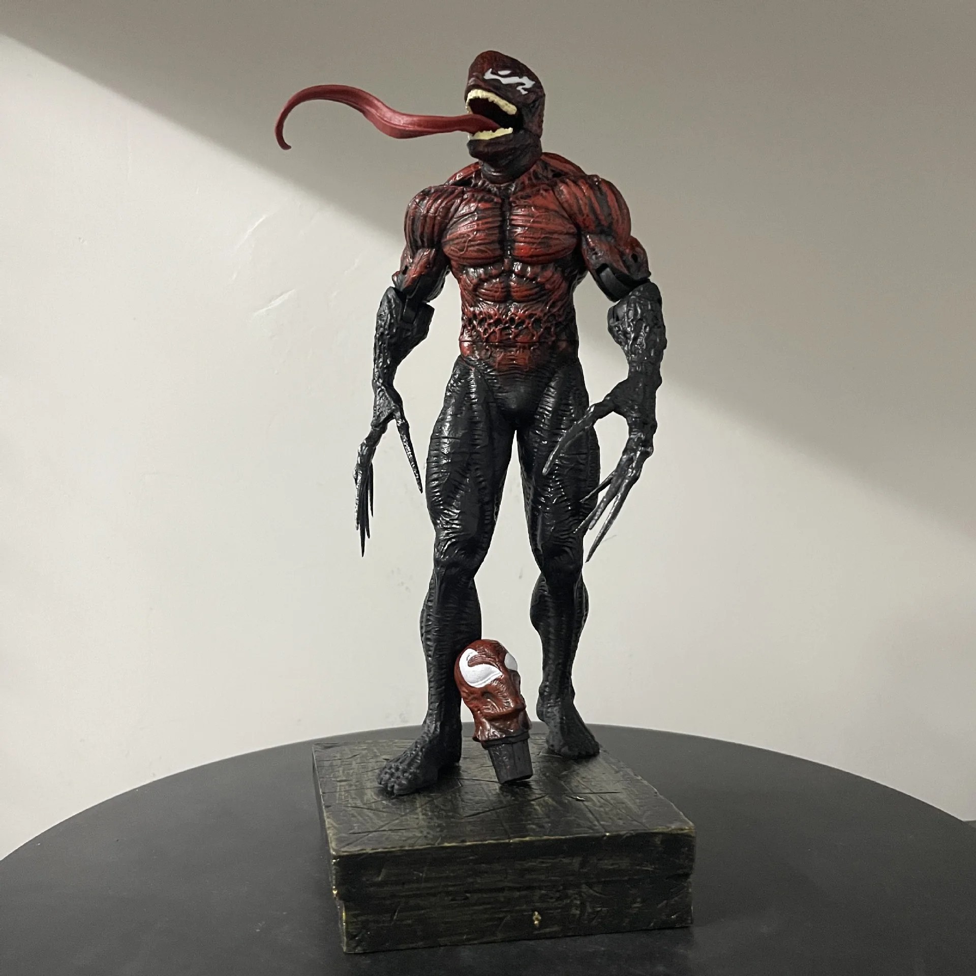26cm Venom Symbiote Action Figure Toys | 2 Replaceable Head Carvings