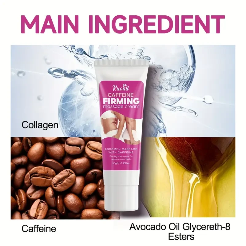 Caffeine massage cream with collagen