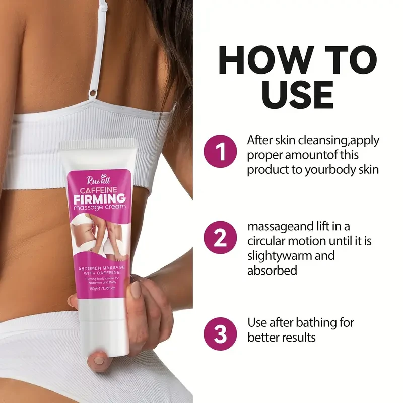 Caffeine massage cream with collagen