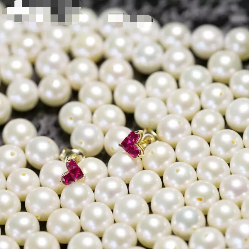 Silver Ruby Love Heart Stud Earrings Women's Heart