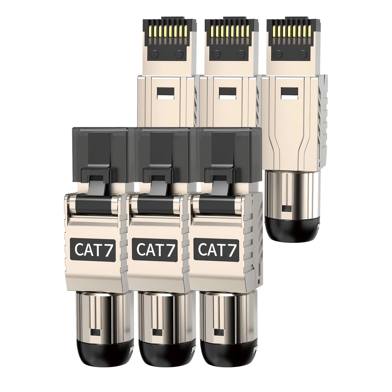 6-Pack ZOERAX CAT7 RJ45 Connectors