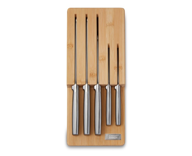 Elevate Steel Knives Bamboo Store 5 Piece Set  - Joseph Joseph