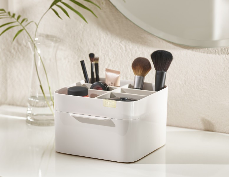 Viva Cosmetic Organiser with Drawer - Shell  - Joseph Joseph