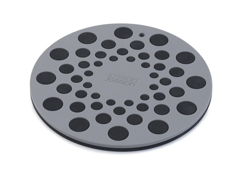 Spot-On Set of 2 Silicone Trivets (Round) - Grey - Joseph Joseph