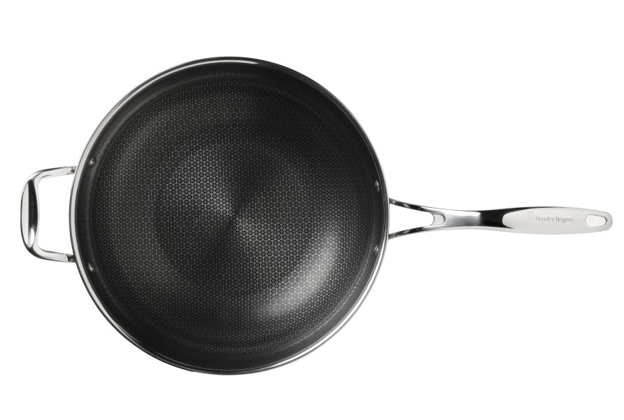 Matrix Stainless Steel Wok Pan 32cm - Stanley Rogers
