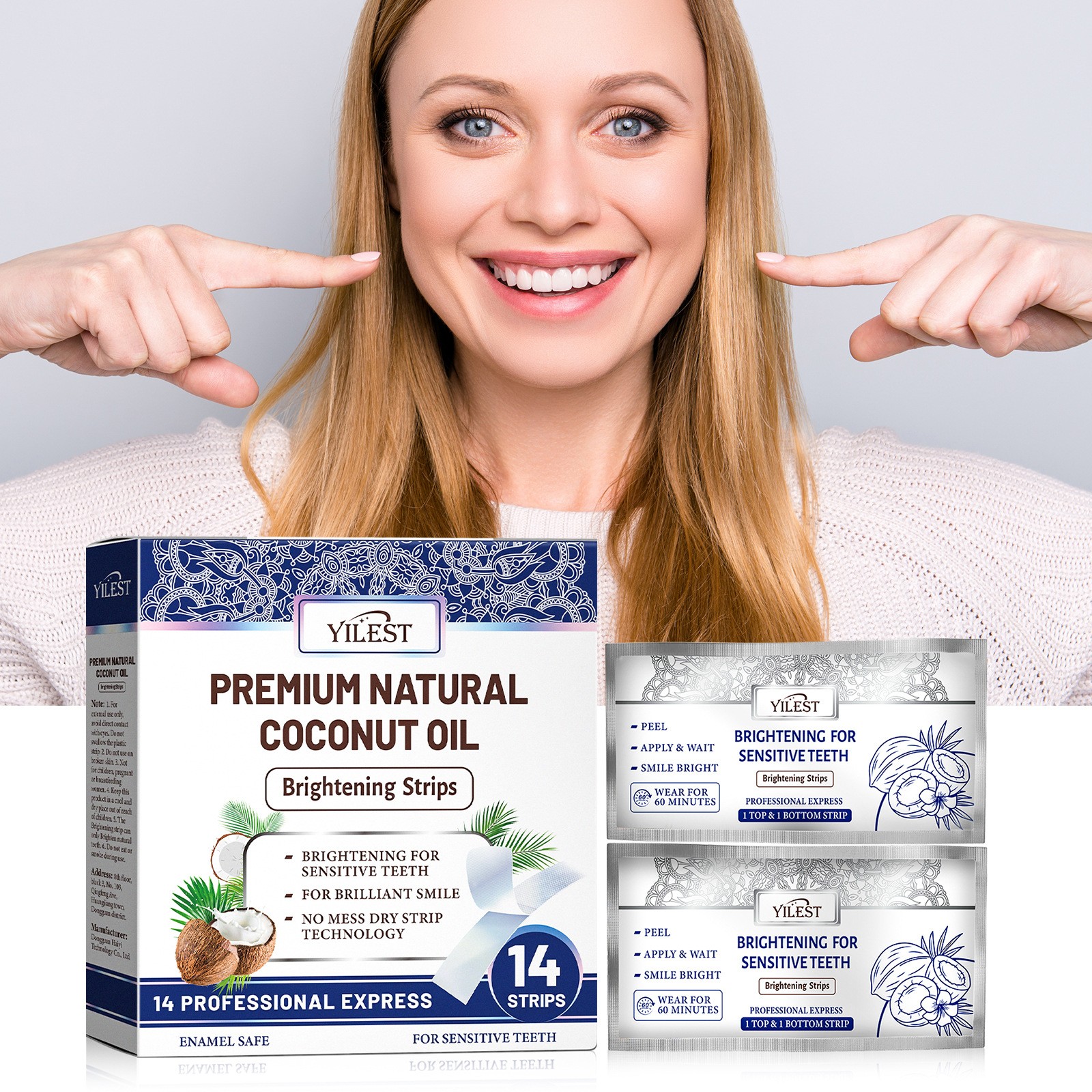 Coconut Mint Whitening Tooth Patch