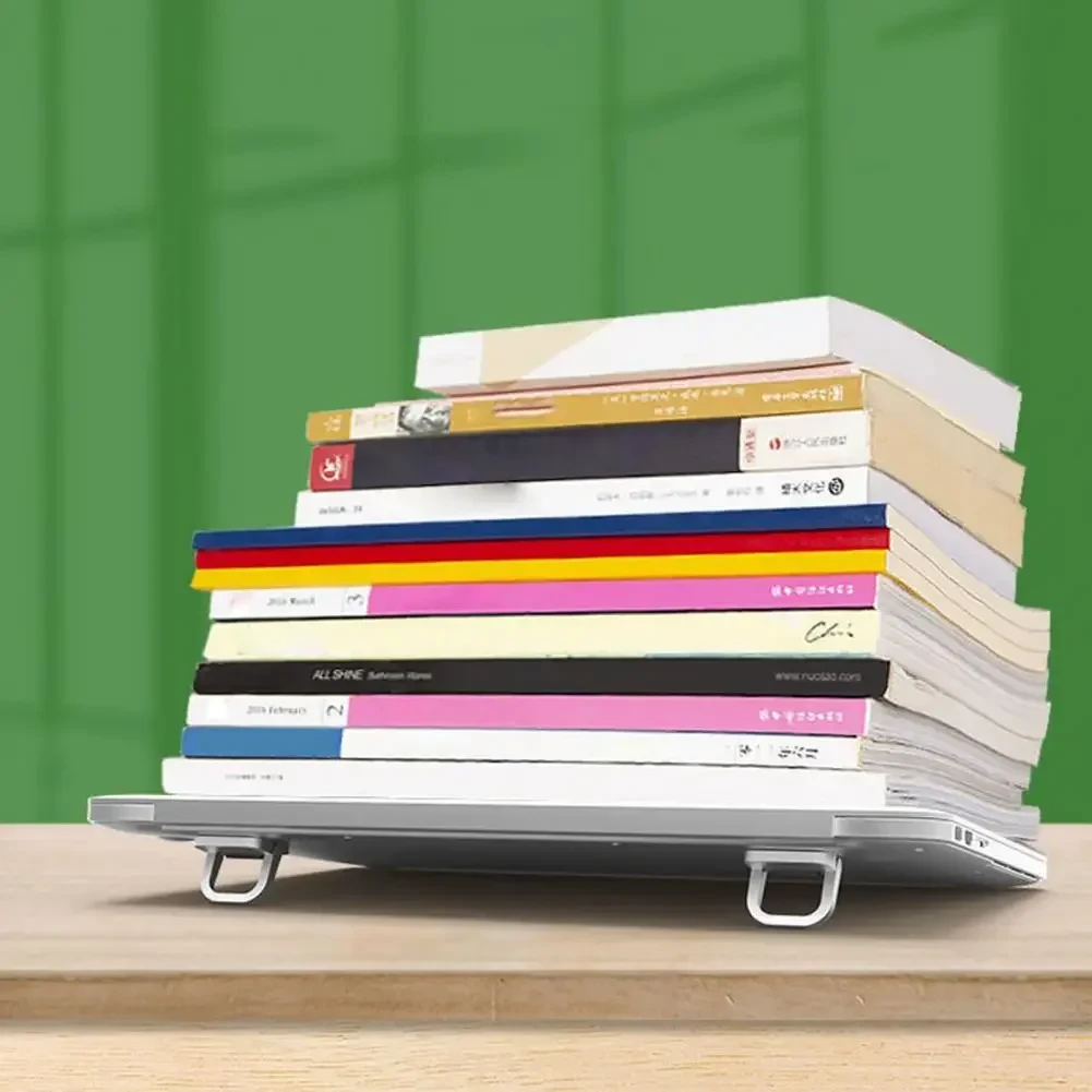 2 Pack Laptop Desk Stand with Anti-Slip Pads Zinc Alloy Lift Stand