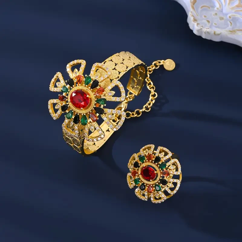 Elegant 4pcs Jewelry Set with Cubic Zirconia