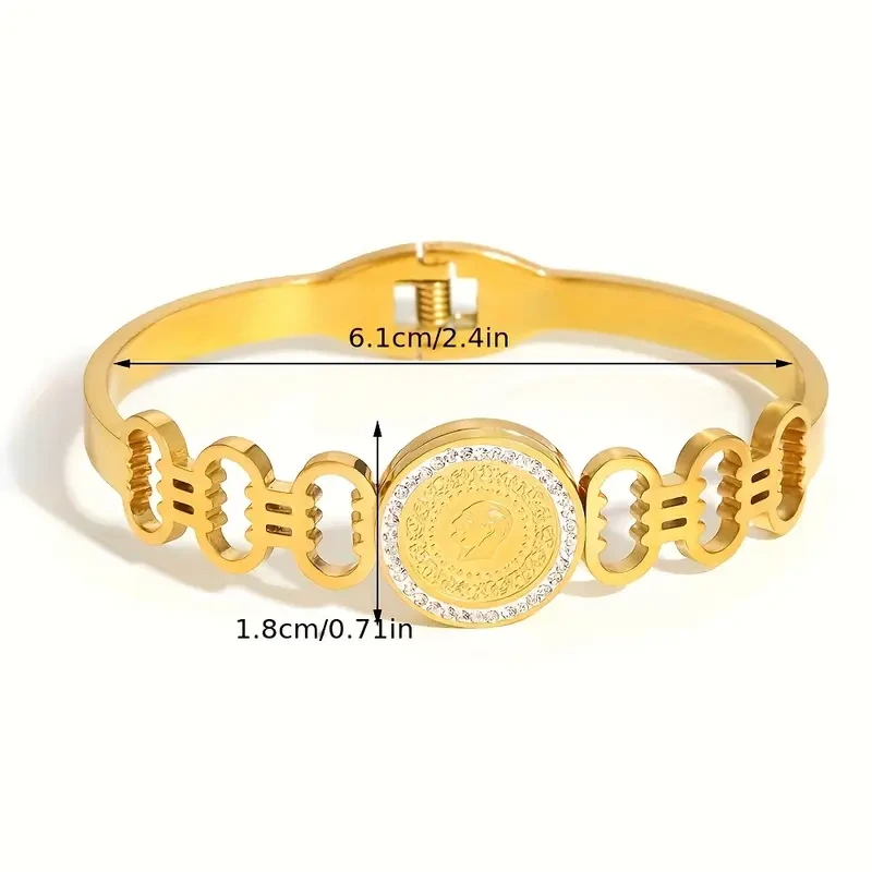 Slavena Golden-Tone Stainless Steel Bracelet