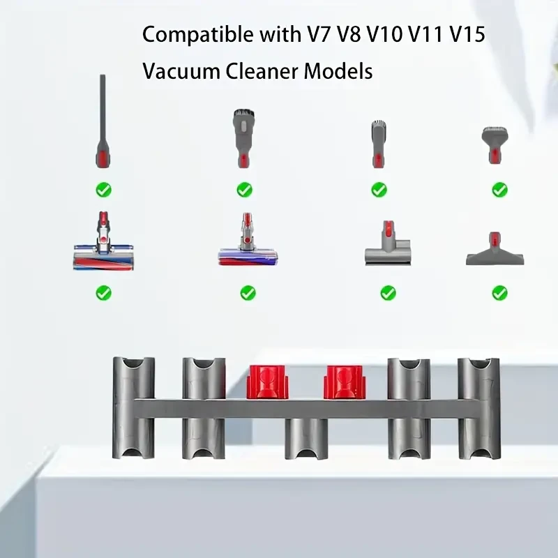 1pc Accessory Holder Attachment Organizer Compatible with Dyson V7 V8 V10 V11 Cordless Stick Vacuum Cleaner Attachment Holder Docking Station