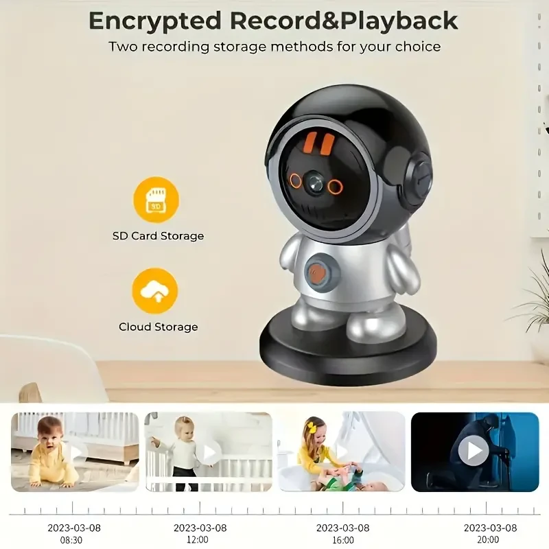 Smart Robot Lens Wireless IP Camera - Home Security with Auto Tracking