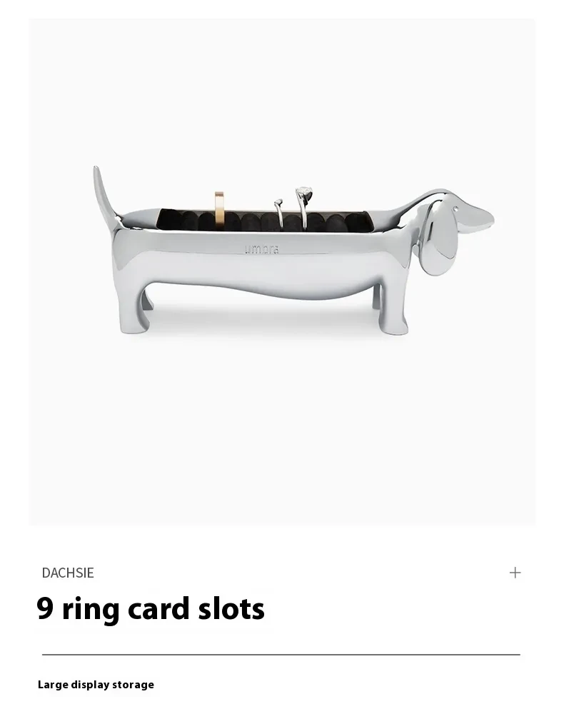 Sausage Dog Ring Setting Storage Jewelry Display Stand