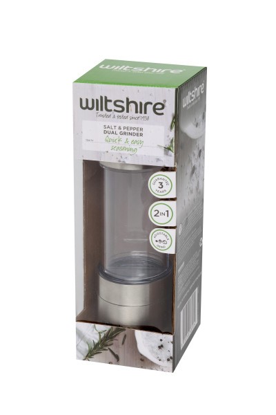 Dual Grinder Stainless Steel 19cm - Wiltshire
