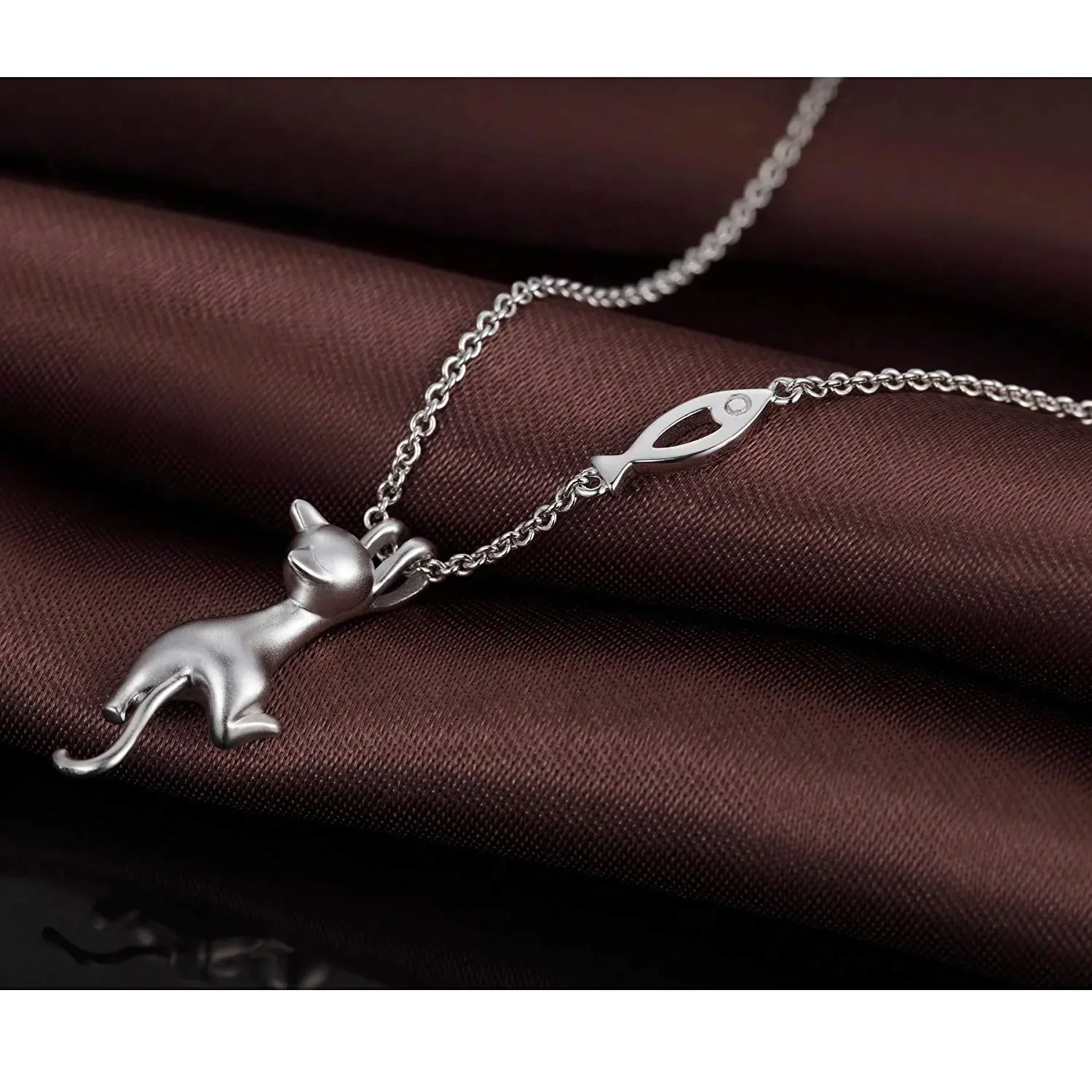 I want fish cat necklace pendant