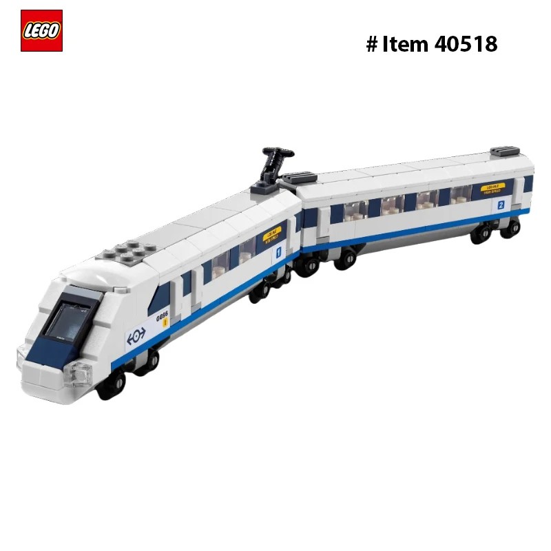 Lego 40518 Creator High-Speed Train 2 Connected Carriage with Driver's Compartment and Sloping Front