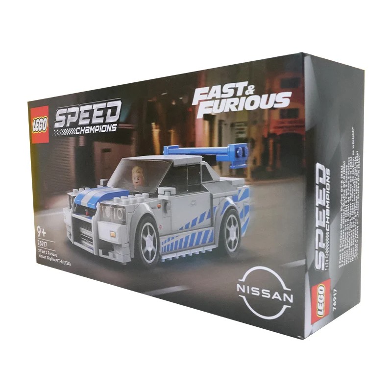 LEGO 76917 Speed Champions 2 Fast 2 Furious Nissan Skyline GT-R (R34)