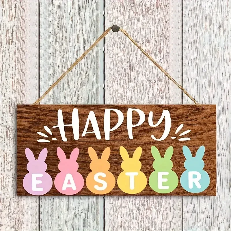 Happy Easter Bunny Welcome Sign