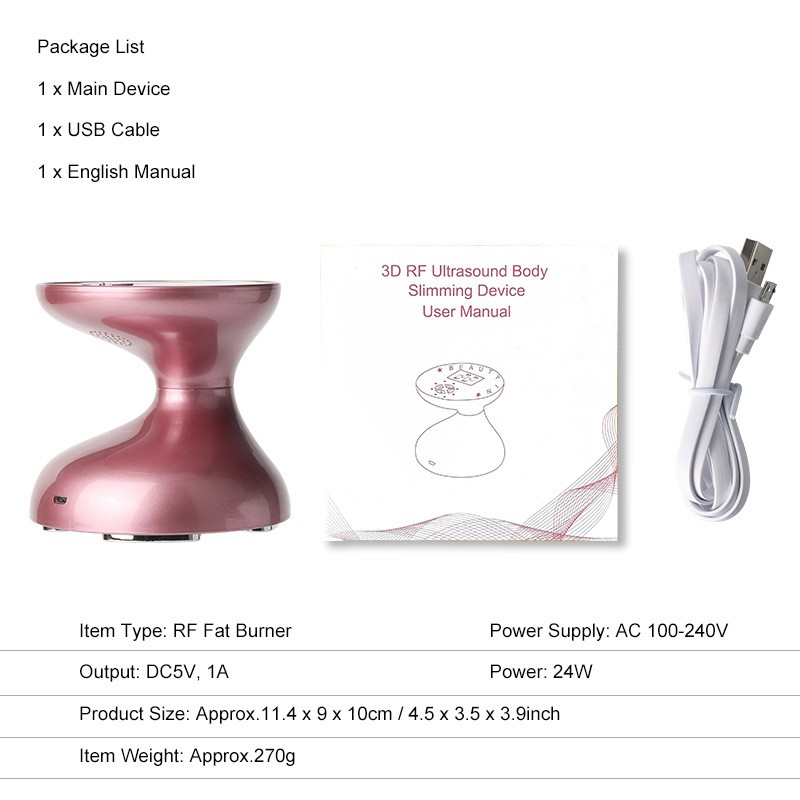 Ultrasonic Slimming Color Light Skin Rejuvenation Body Rehabilitation Instrument