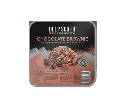 ICE CREAM CHOC BROWNIE 2L (DEEP SOUTH 9902) [FZN]