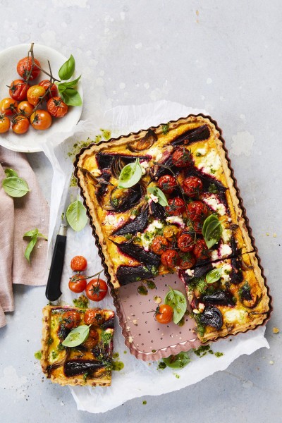 Rose Gold Perforated Large Rectangle Tart Pan  - Wiltshire