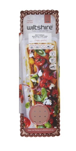 Rose Gold Perforated Rectangle Tart Pan - Wiltshire