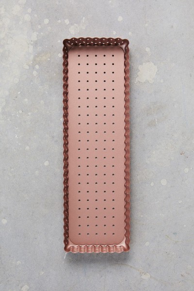 Rose Gold Perforated Rectangle Tart Pan - Wiltshire