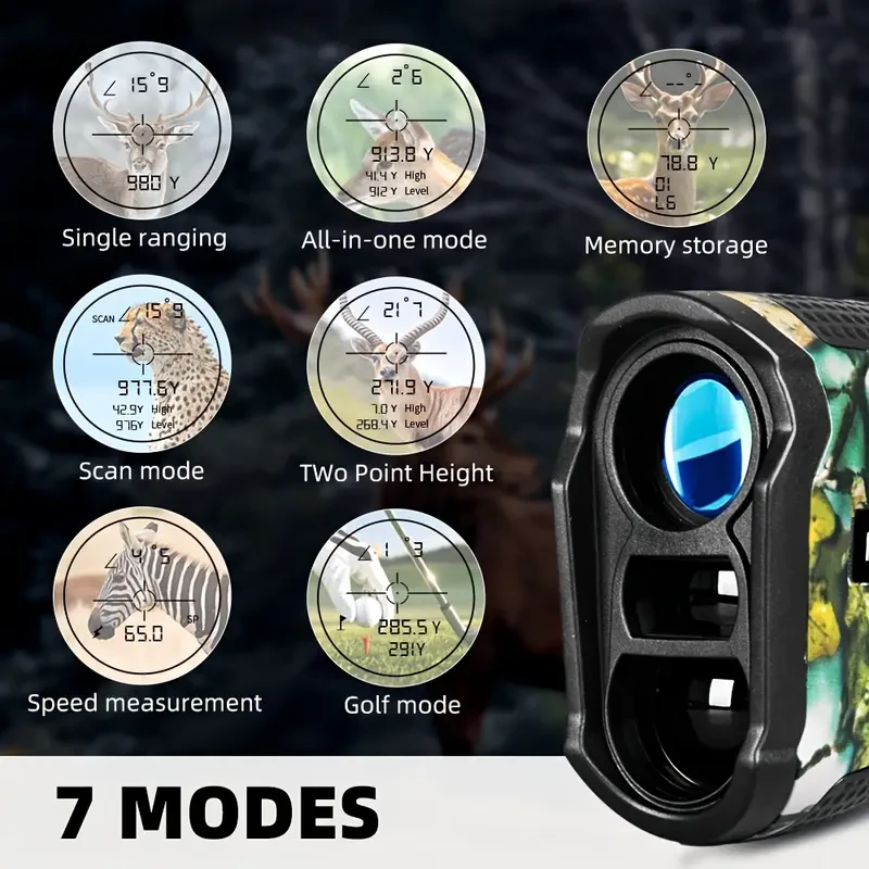 REVASRl 5-990m Laser Rangefinder with 6X Monocular