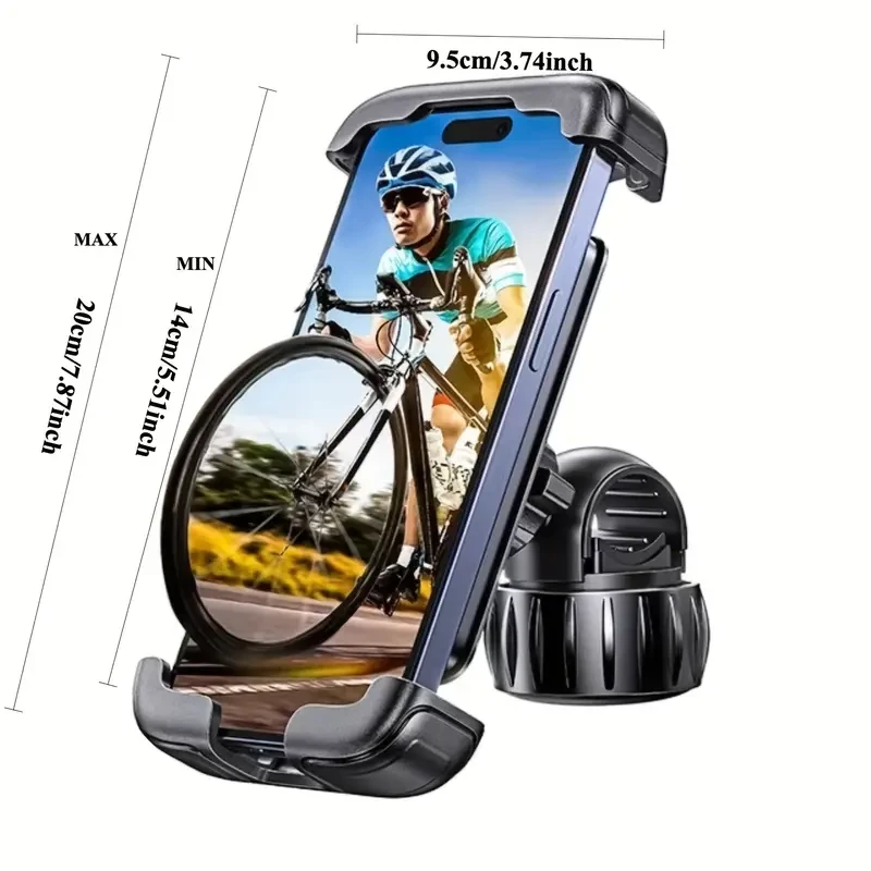 LISEN Bike Phone Mount, Mountain Bike Phone Holder, Scooter/Motorcycle Handlebar Phone Holder, Off-Road Vehicle Accessories, Bicycle Accessories, Men's Gift, Outdoor Sports Cycling