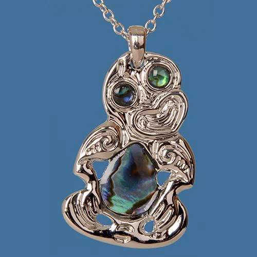 Paua Tiki Pendant