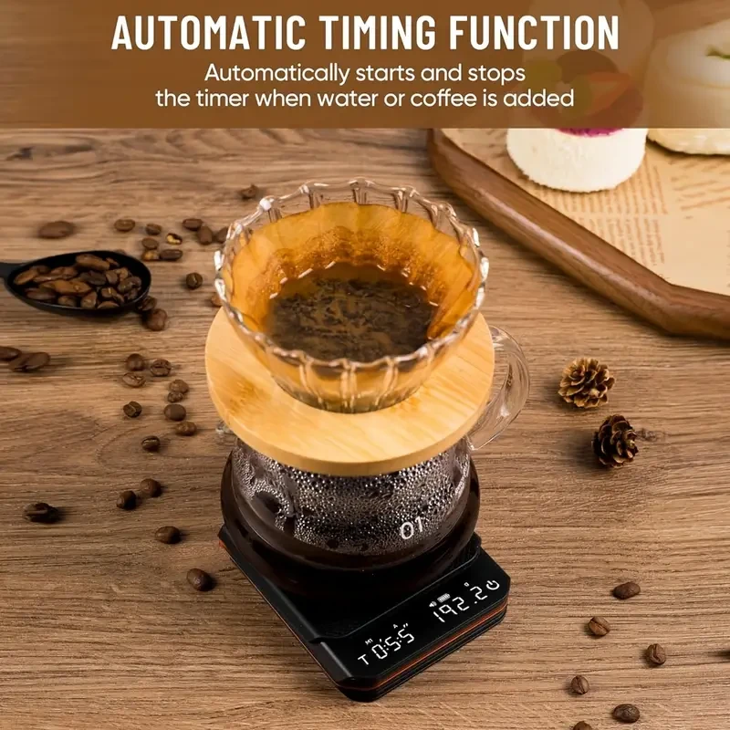 USB Rechargeable Coffee Scale with Timer