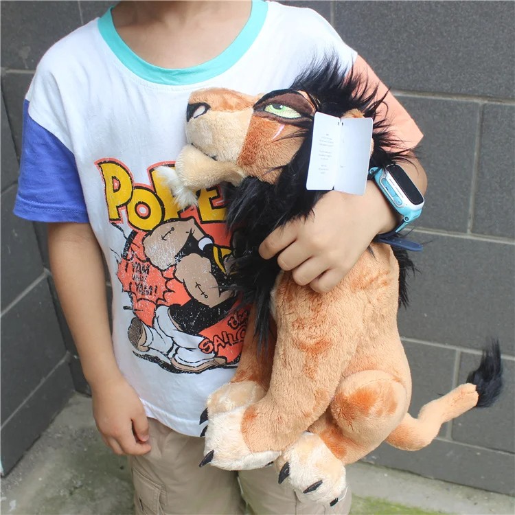 Original Disney The Lion King Scar Soft Stuffed Animal Doll  High-Quality Plush Toy