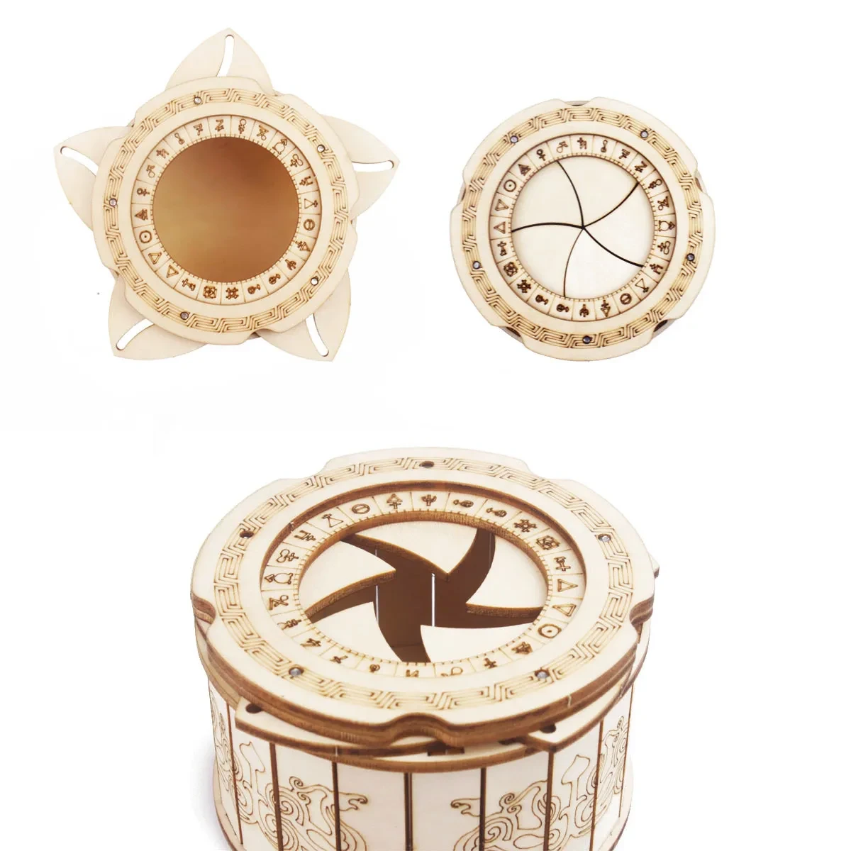 Wooden Mechanism Box Puzzle Toy