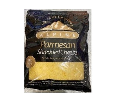 CHEESE PARMESAN SHREDDED 1KG (ALPINE PS1KG) [CHIL]