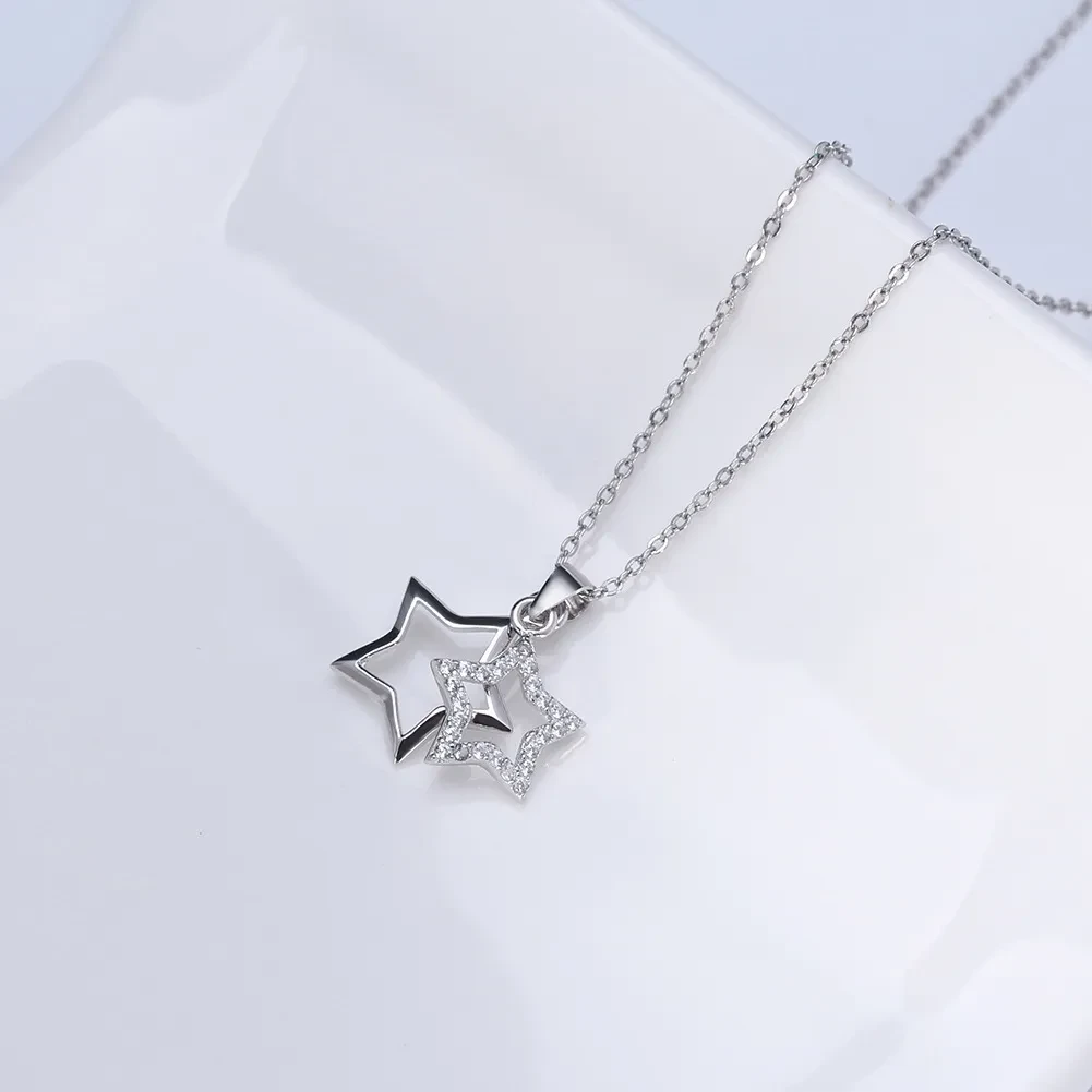 925 sterling silver star necklace pendant