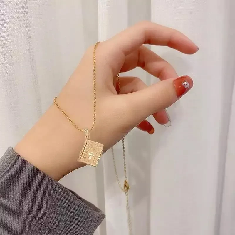 Bible Necklace Personalized Bible Book Pendant