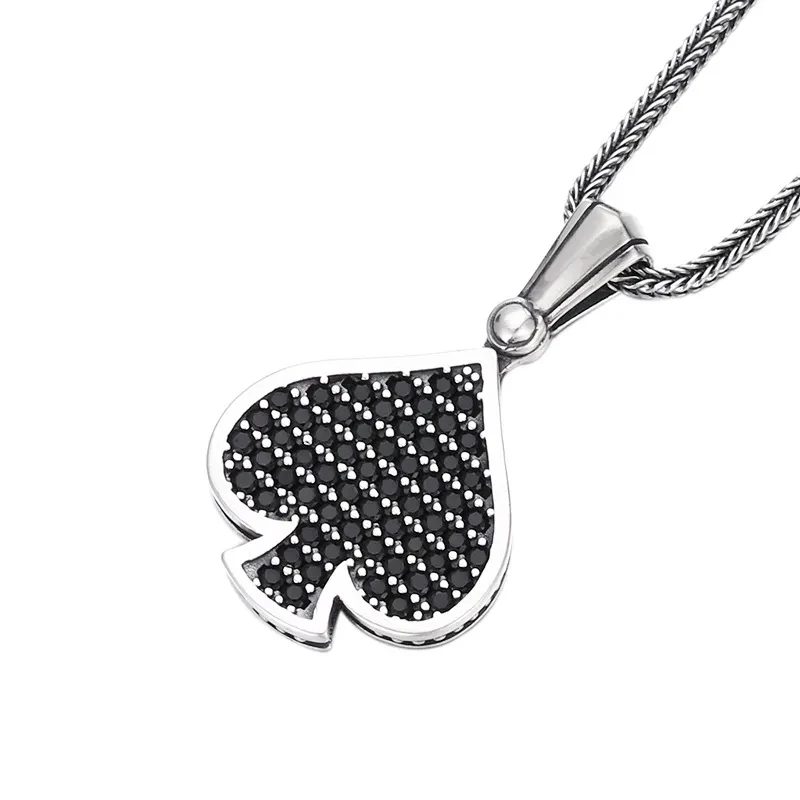 Women's 925 Sterling Silver Spade Pendant