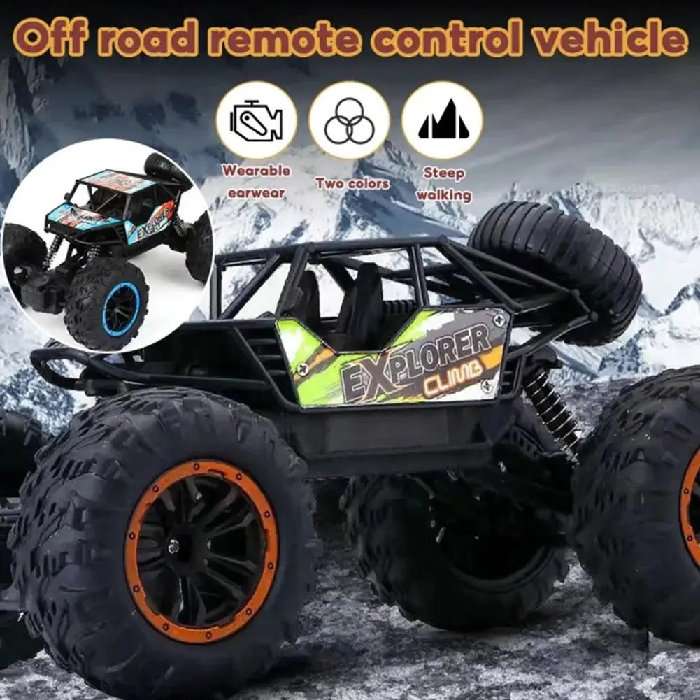 1:16 4WD RC Car with LED Lights  Off-Road Radio Remote Control Buggy Truck