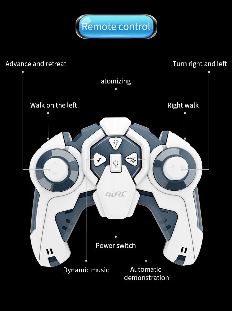 F1 RC Car Gift for Children Remote Control Drift Car with Gesture Control, Spray Stunt Features,