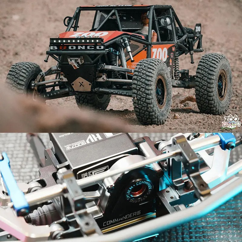 Capo U4 RC Car 1/8 Crawler RTR or KIT Model CD1582X  Remote Control Racing Vehicle with 2-Speed Transmission and Lights