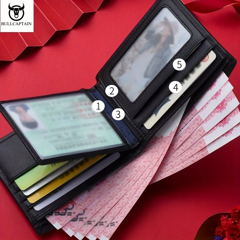 Captain Cow Brand Men'S Genuine Leather Wallet