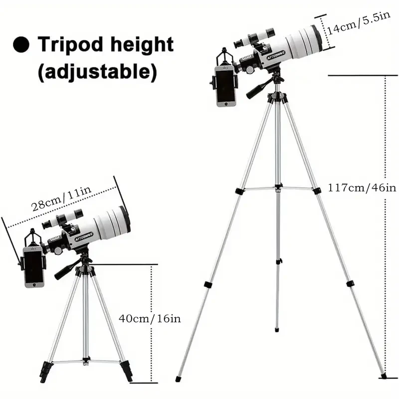 High-Definition Astronomical Telescope for Stargazing & Moon Watching