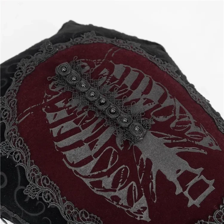 Terrifying Rib Coffin Shaped Long Pillow