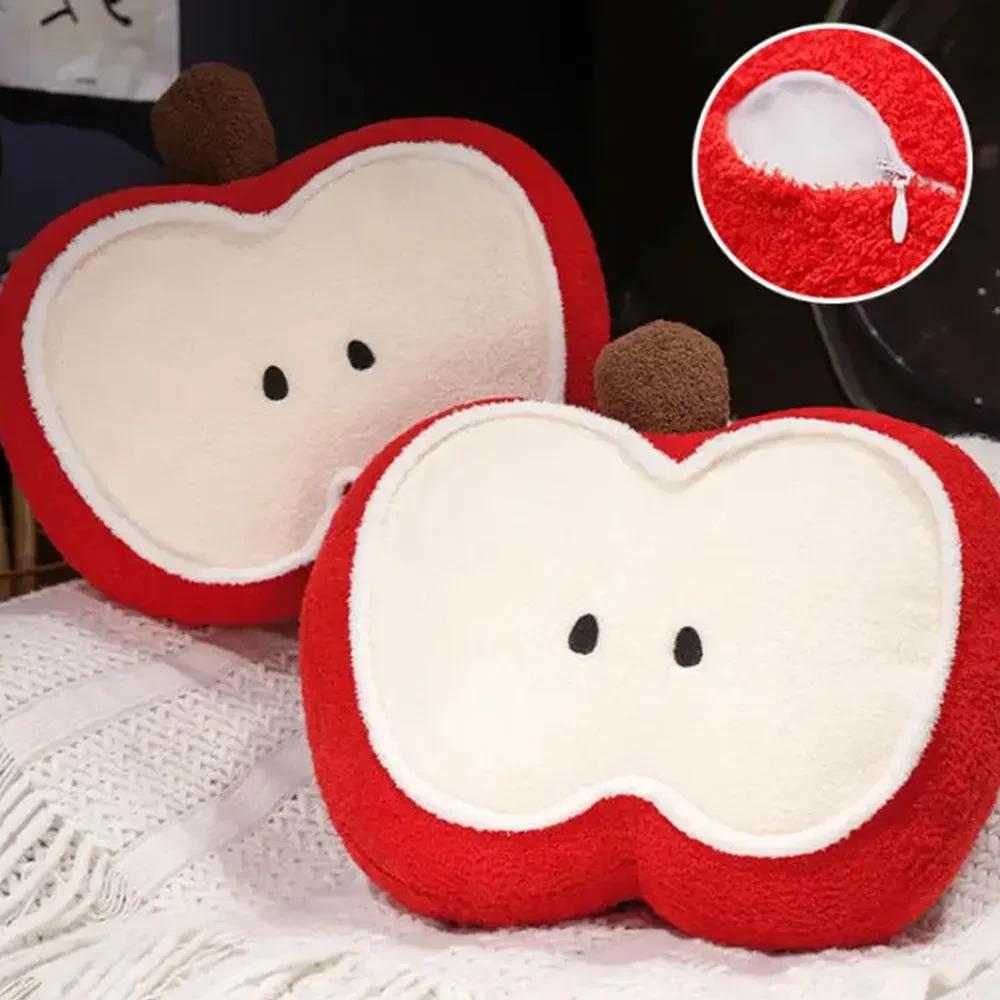 Fruit Shaped Pillows Lovely Cartoon Fruit Seat Cushion Adorable Lumbar Spine Waist Supporter Cartoon Comfortable Stuffed Fruit Pillows For Kids